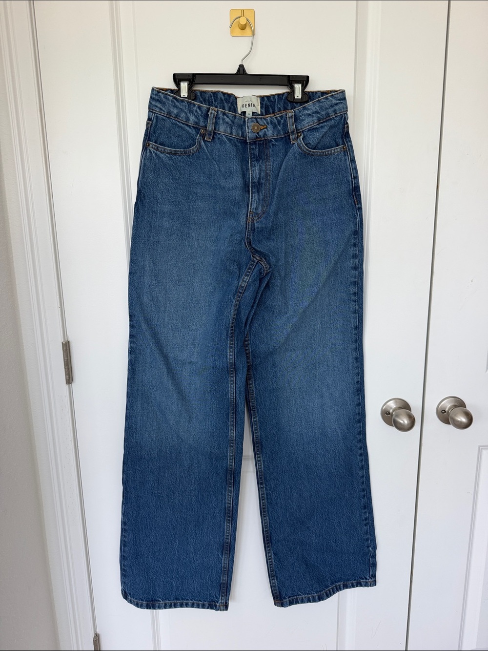 Sezane deep Blue Wide Leg Jeans